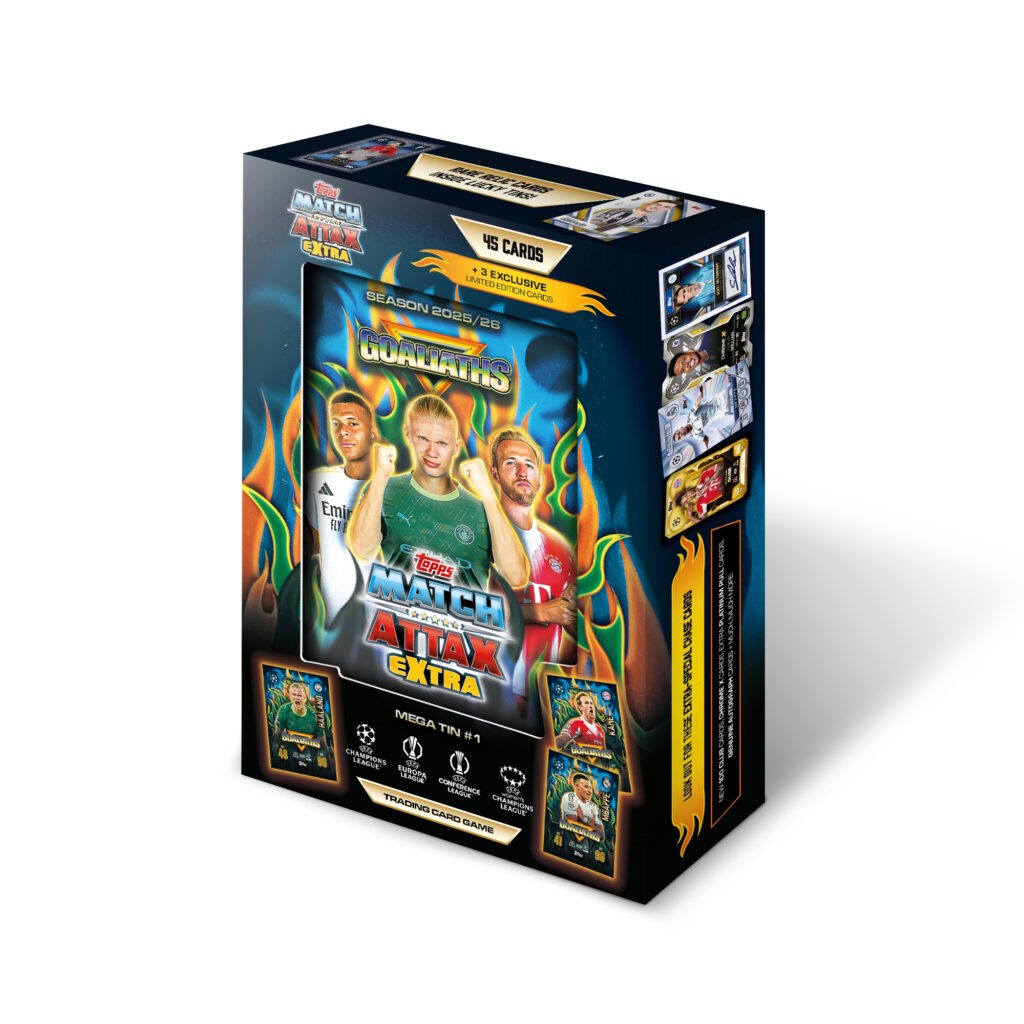 Match Attax UEFA Champions League Cartes Méga Boîte Métal