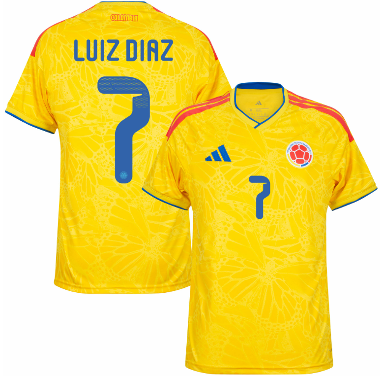 Luis Diaz 7 (Printing Only) 25-26 Colombia Home