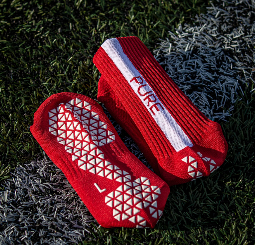 Pure Grip Socks Red