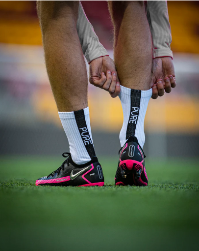 Pure Grip Socks White