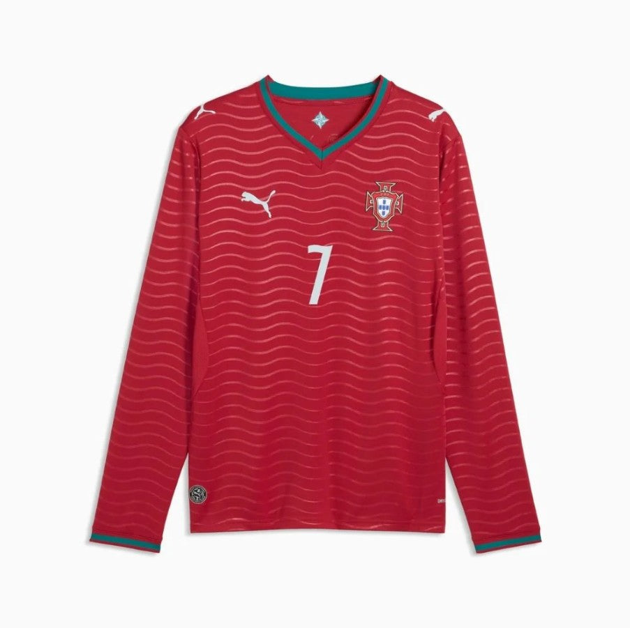 Maillot Domicile Portugal Manche Longue 2026 Ronaldo Junior