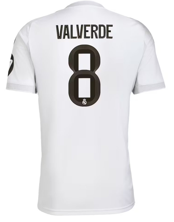 Valverde 8 (Impression uniquement) - 25-26 Real Madrid Domicile