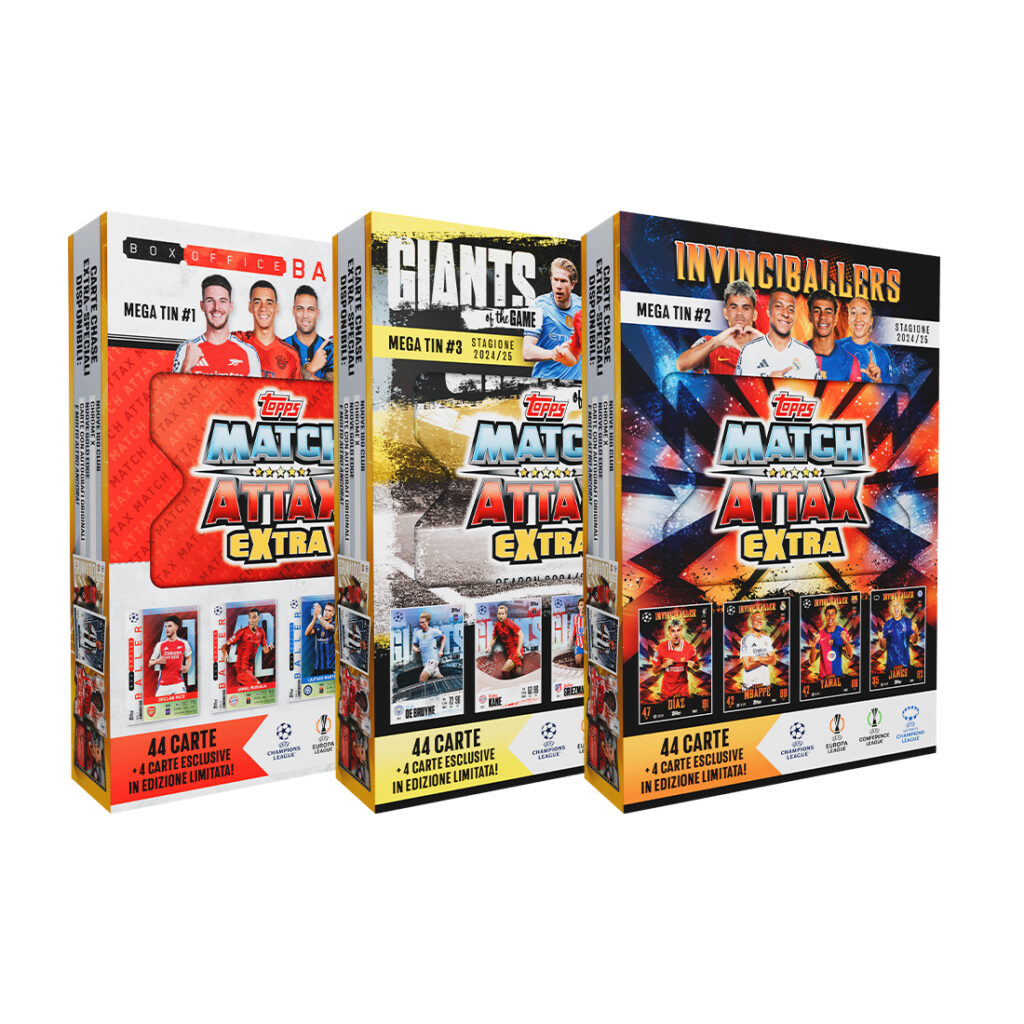 Match Attax Extra UEFA Champion League Cards Mega Tin