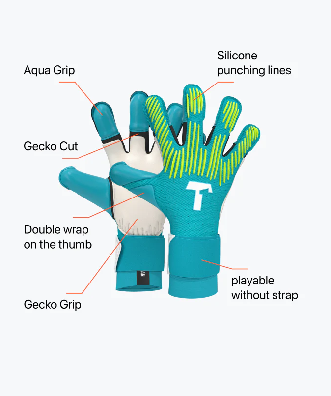 Rebel 2.0 Sky Blue Goalkeeper Gloves