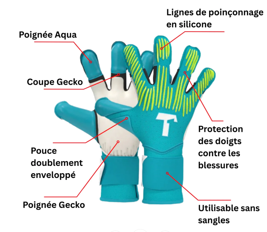 Rebel 2.0 Sky Blue Finger Protection Goalkeeper Gloves