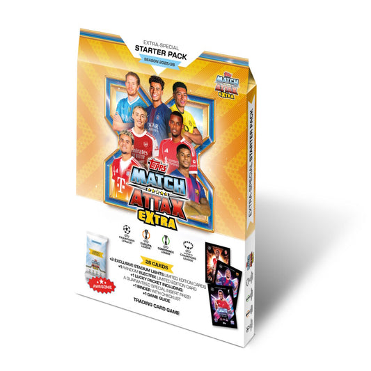 2025-26 Topps Match Attax Extra Cartes UEFA Champions League Pack de Démarrage