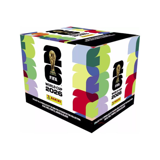 Autocollants Panini Coupe du Monde de la FIFA 2026 – Boîte de 50 paquets (350 autocollants)