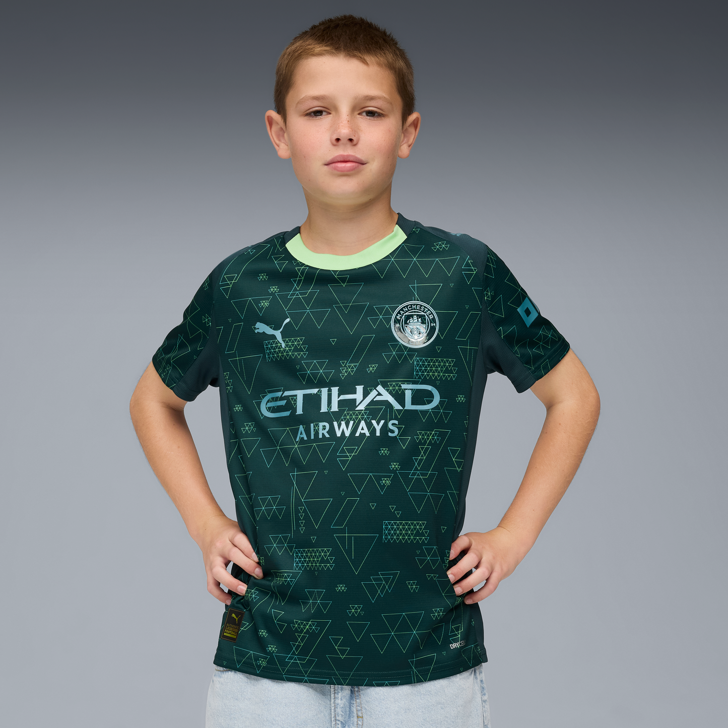 Manchester City 2025/26 Quatrième maillot Junior