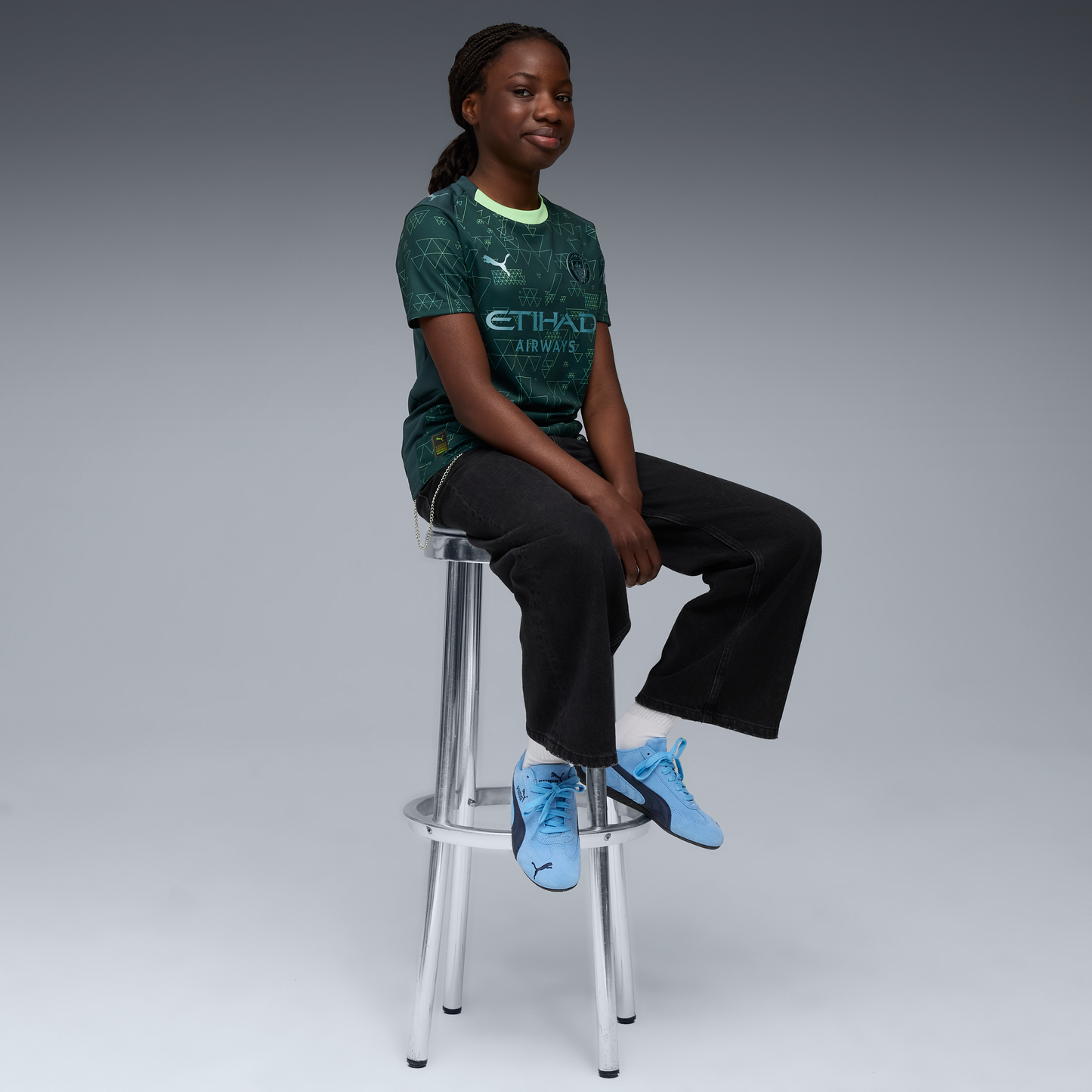 Manchester City 2025/26 Quatrième maillot Junior