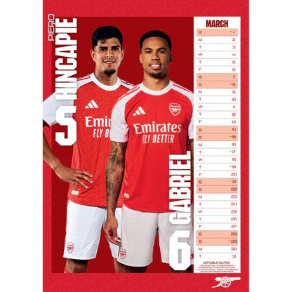 Arsenal 2026 Calendar
