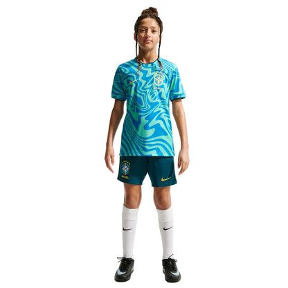 Maillot d'avant-match CBF Brésil 2026/27 Junior