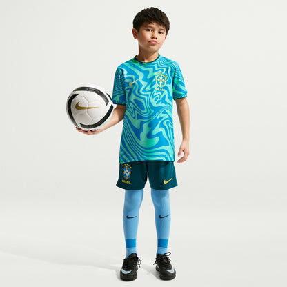 Maillot d'avant-match CBF Brésil 2026/27 Junior