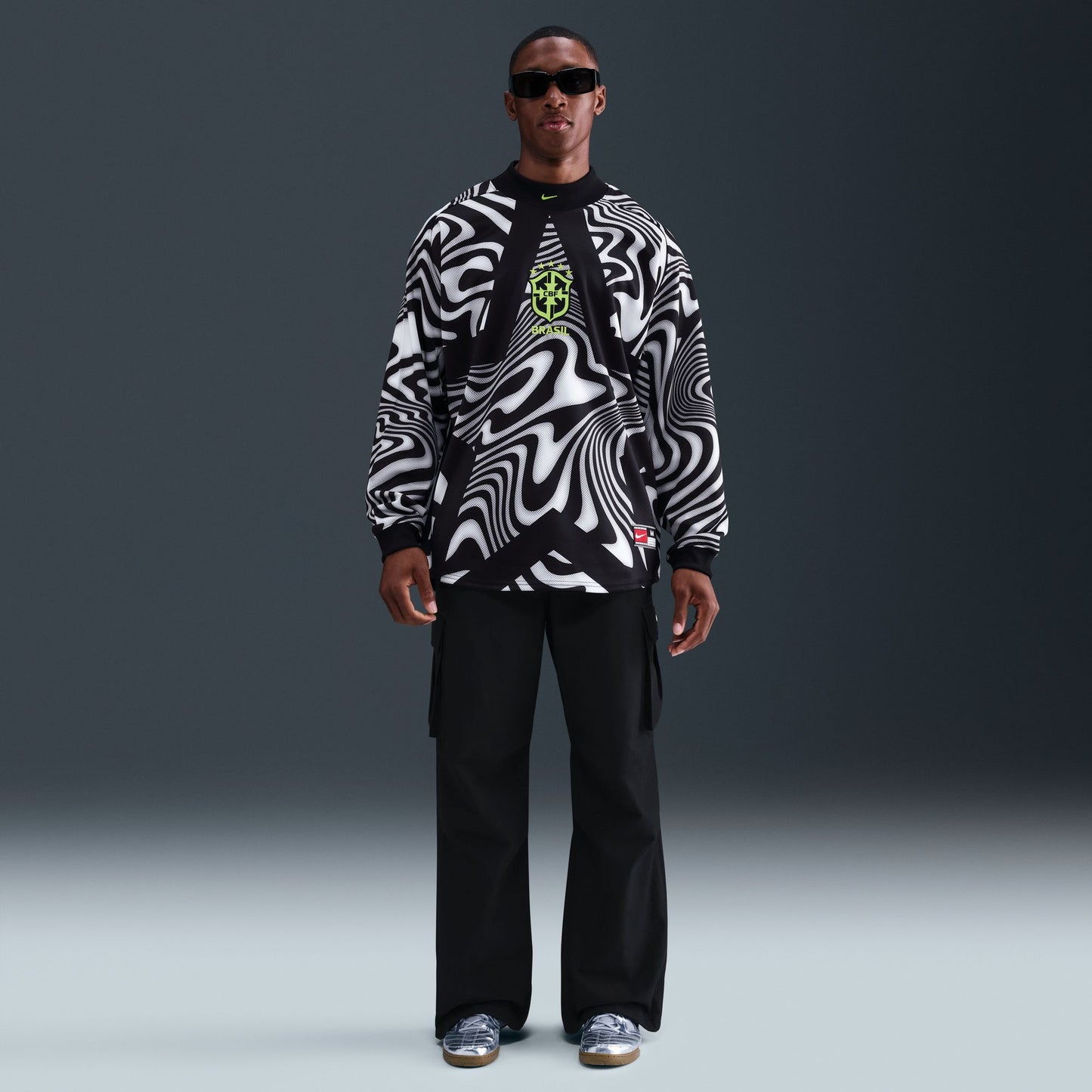 Maillot Authentique de gardien de but du Brésil