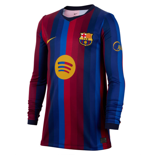 FC Barcelona 2026/27 Home Jersey Junior Long Sleeve