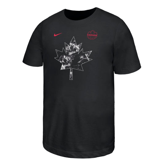T-shirt Canada Soccer Core noir junior