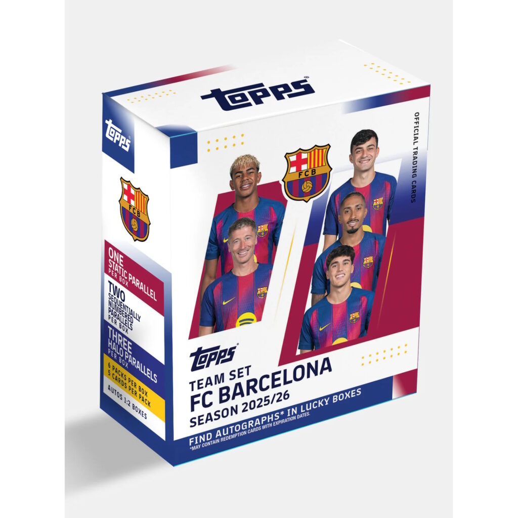 Coffret de 30 cartes Topps Barcelone 2025-26