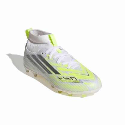 F50 Sparkfusion League Mid Cut Firm Ground Junior