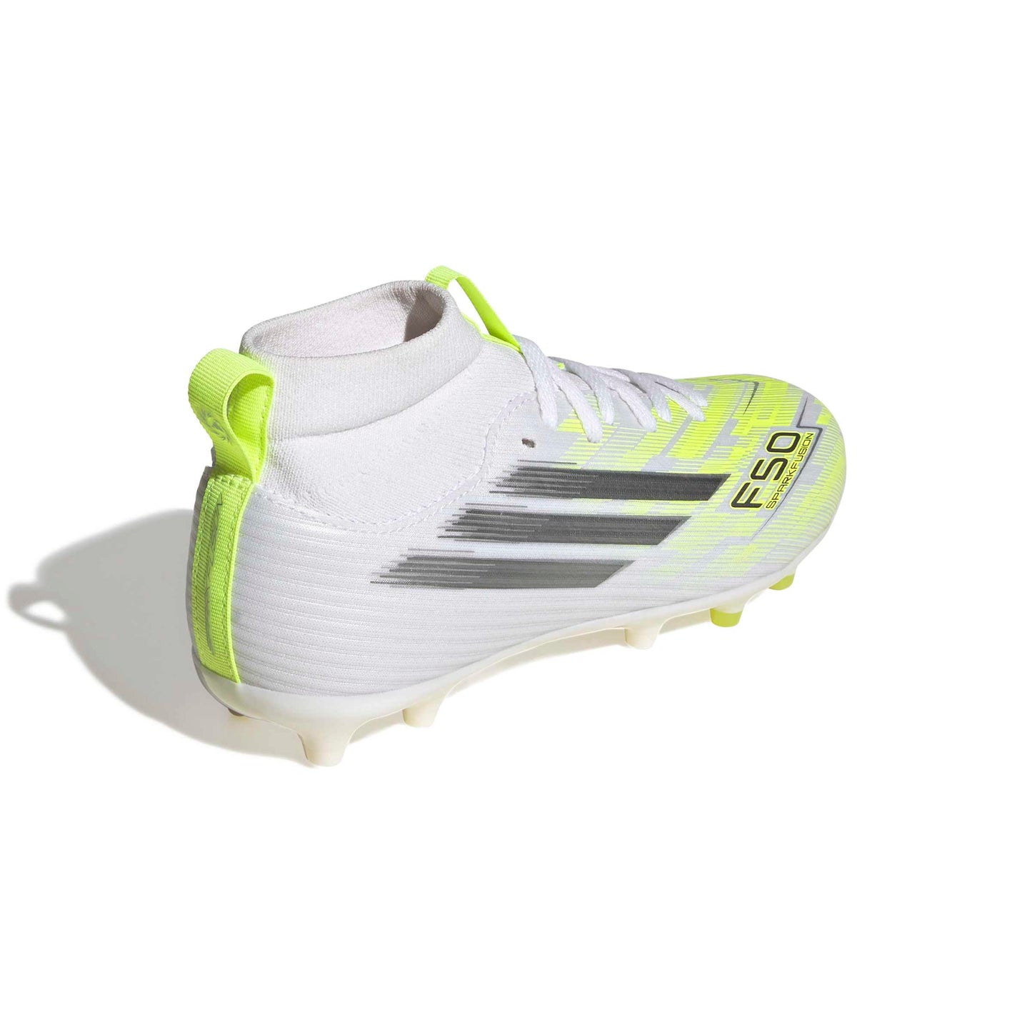 F50 Sparkfusion League Mid Cut Firm Ground Junior