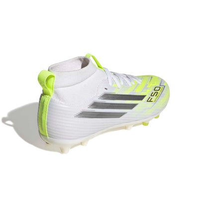 F50 Sparkfusion League Mid Cut Firm Ground Junior