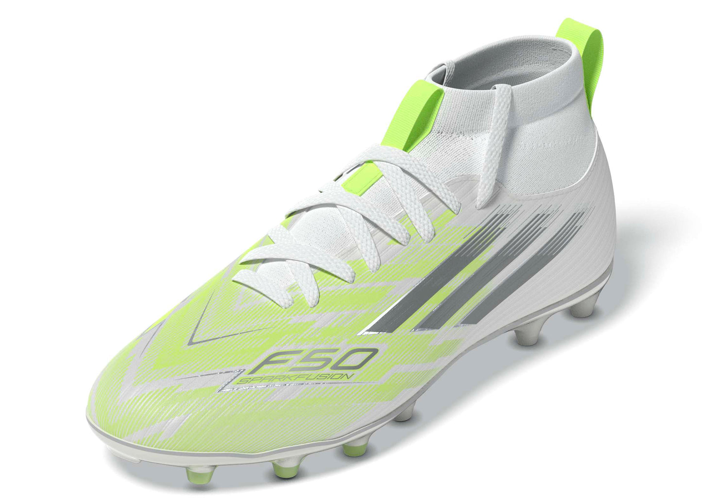 F50 Sparkfusion League Mid Cut Firm Ground Junior