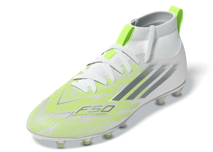 F50 Sparkfusion League Mid Cut Firm Ground Junior