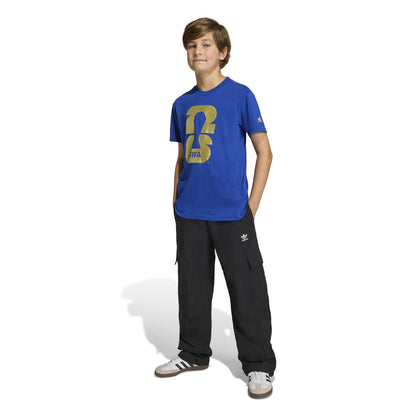 T-shirt enfant officiel avec l'emblème de la Coupe du Monde de la FIFA 2026