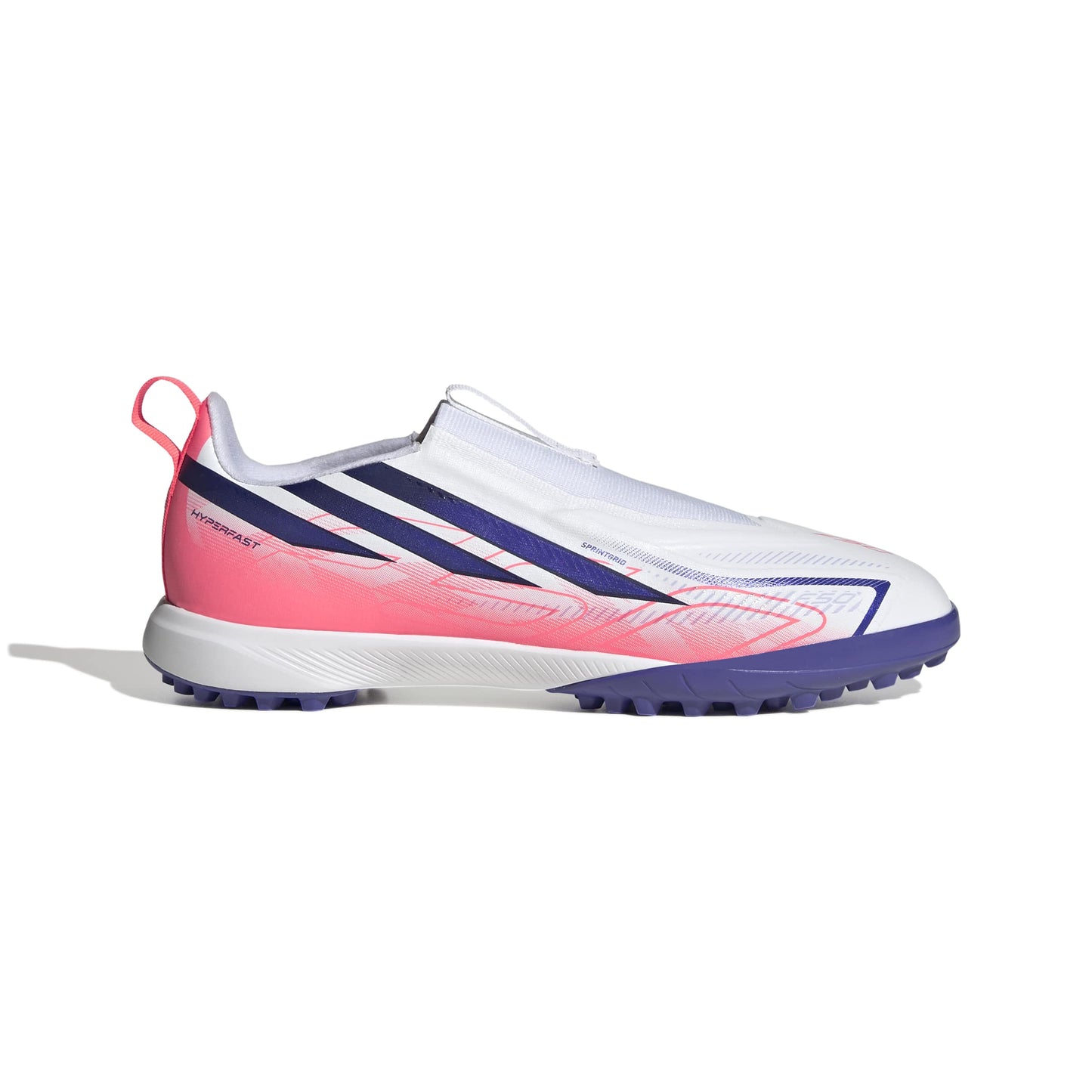F50 Hyperfast League sans lacets pour terrain synthétique