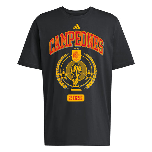 Spain Campeones 26 T-Shirt Black