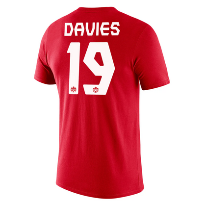 T-shirt Davies de l'équipe de soccer du Canada