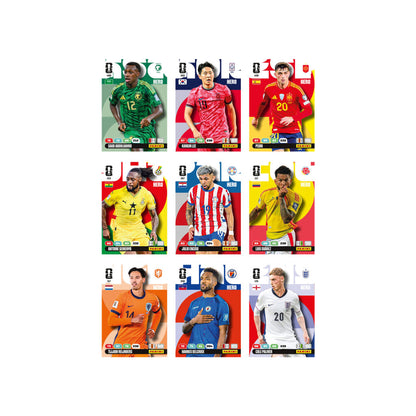Cartes Panini Adrenalyn XL Coupe du Monde FIFA 2026 – Eco Blaster (60 cartes + 4 éditions limitées)