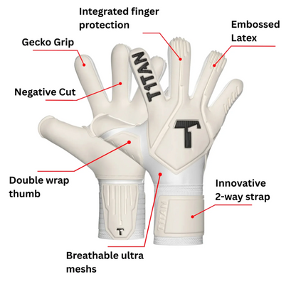 Gants de gardien de but Legend 1.0 White-Out Finger Protection
