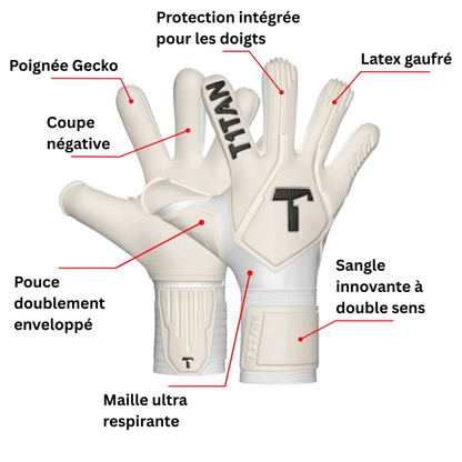 Gants de gardien de but Legend 1.0 White-Out Finger Protection