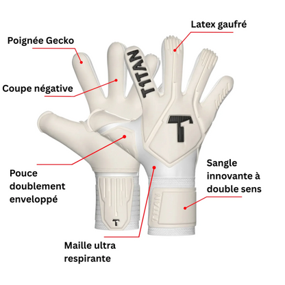 Gants de Gardien de But Legend 1.0 White-Out