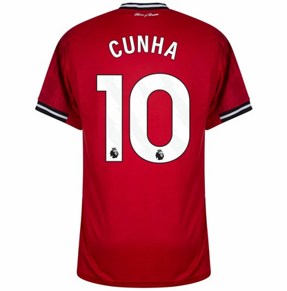 Cunha 10 (Impression uniquement) - 25-26 Man Utd Domicile et 3e