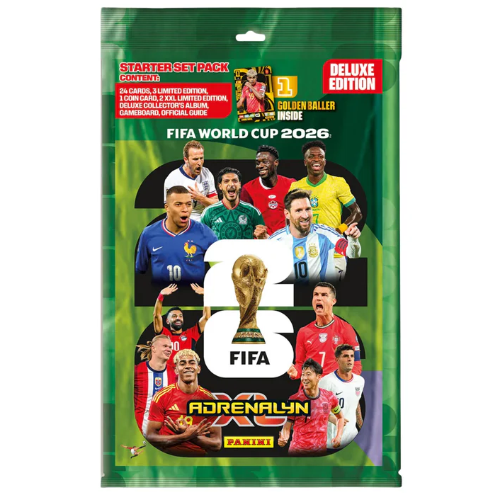2026 Panini Adrenalyn XL FIFA World Cup™ Cards – Ensemble de départ Deluxe