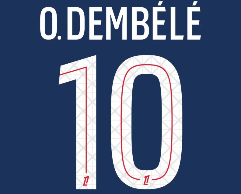 Dembélé 10 (Impression uniquement) - 25-26 PSG Domicile