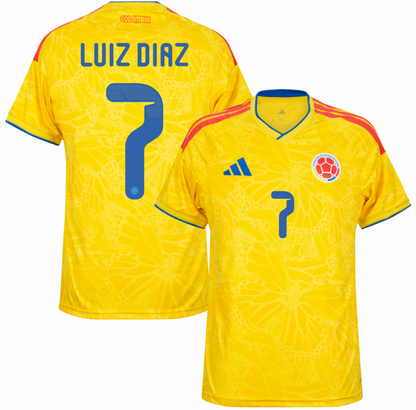 Luis Diaz 7 (Printing Only) 25-26 Colombia Home