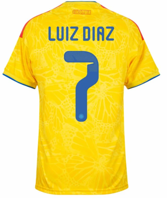 Luis Diaz 7 (Printing Only) 25-26 Colombia Home