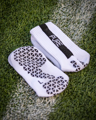 Pure Grip Socks White
