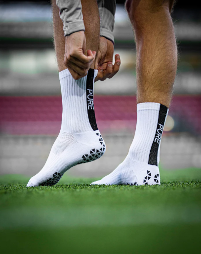 Pure Grip Socks White