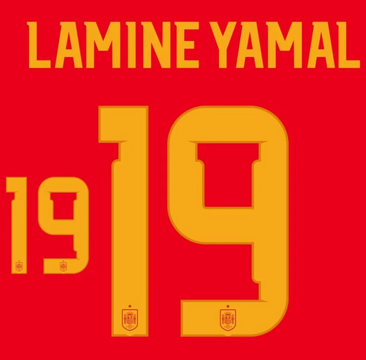 Lamine Yamal 19 (Impression uniquement) - 26-27 Espagne Domicile