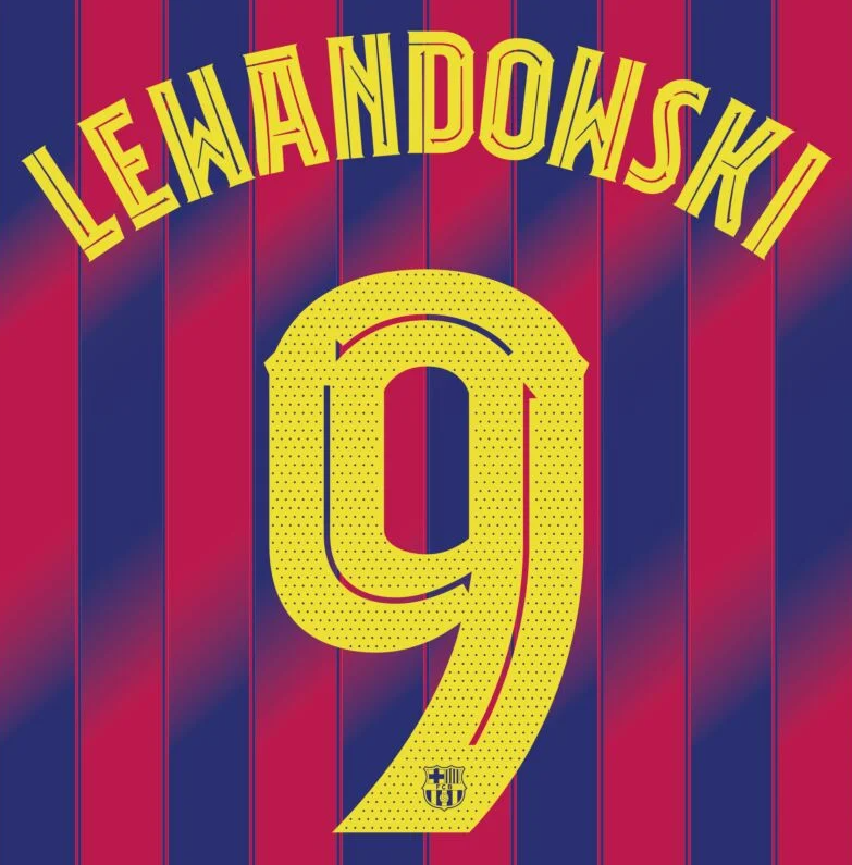 Lewandowski 9 (Printing Only) - 25-26 Barcelona Home