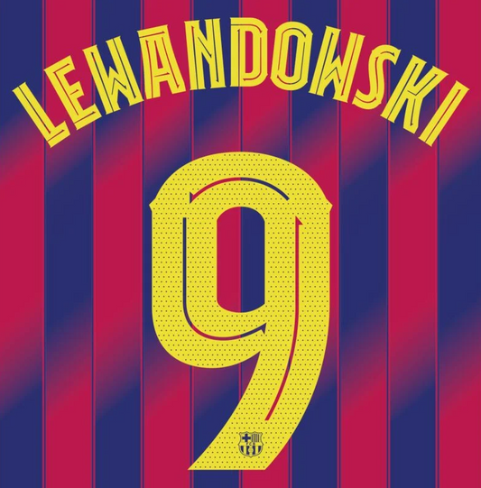 Lewandowski 9 (Printing Only) - 25-26 Barcelona Home