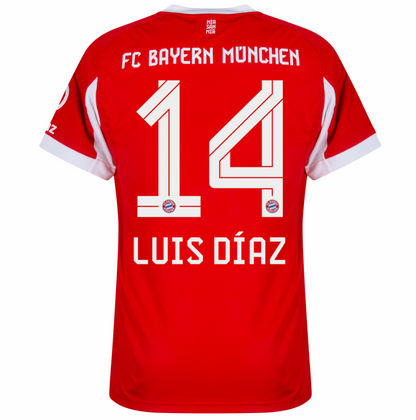 FC Bayern Munich 2025/26 Home Junior Luis Diaz