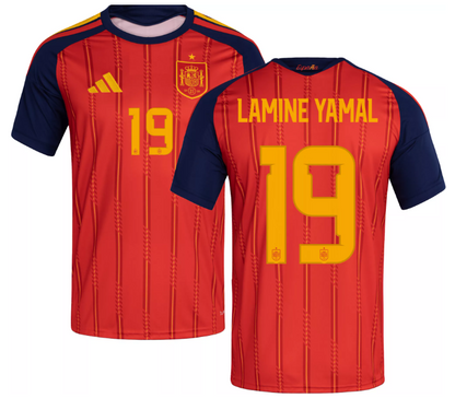 Lamine Yamal 19 (Impression uniquement) - 26-27 Espagne Domicile