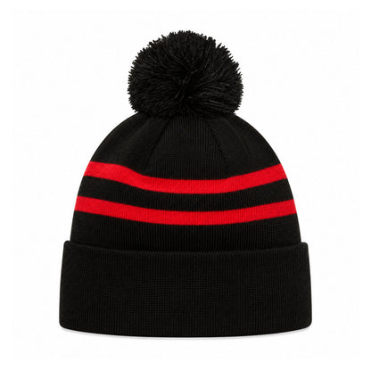 Manchester United Black & Red Knit Pom Beanie