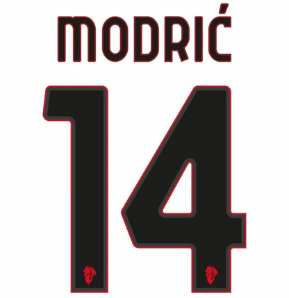 Modrić 14 (Printing Only) - 25-26 AC Milan Away