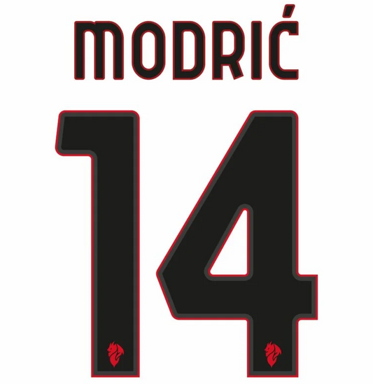 Modrić 14 (Printing Only) - 25-26 AC Milan Away
