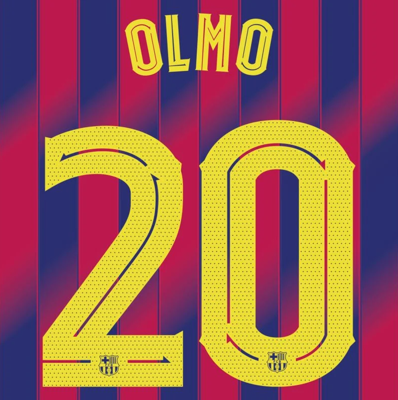 Olmo 20 (Printing Only) - 25-26 Barcelona Home