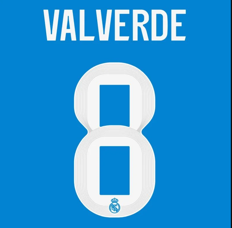 Valverde 8 (Impression uniquement) - 25-26 Real Madrid 3e